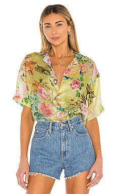 HEMANT AND NANDITA Jolie Shirt in Yellow from Revolve.com | Revolve Clothing (Global)