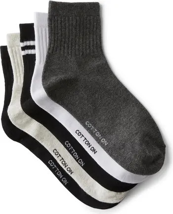 5Pk Quarter Crew Sock | Nordstrom