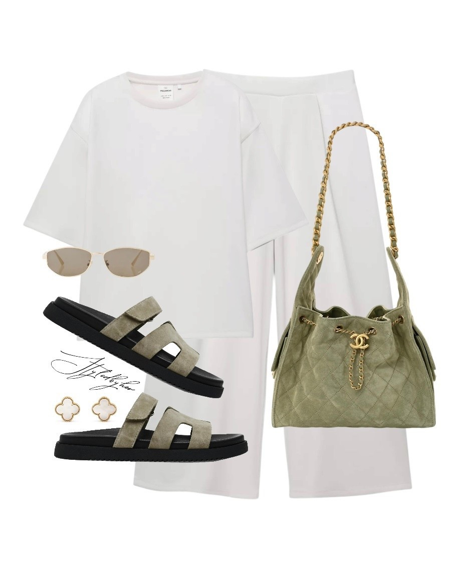 Everyday spring styling 🫒🤍 *white co-ord is linked, wrong images are shown*

#LTKuk #LTKspring #LTKstyletip
