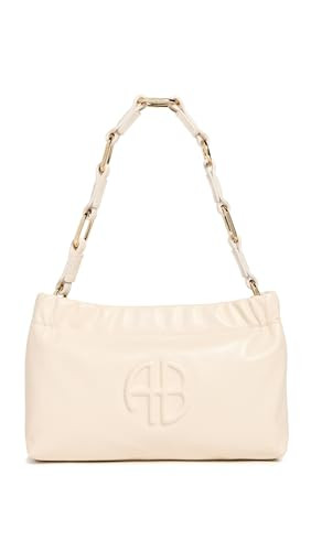 ANINE BING Women's Small Kate Shoulder Bag, Ivory, Off White, One Size | Amazon (US)