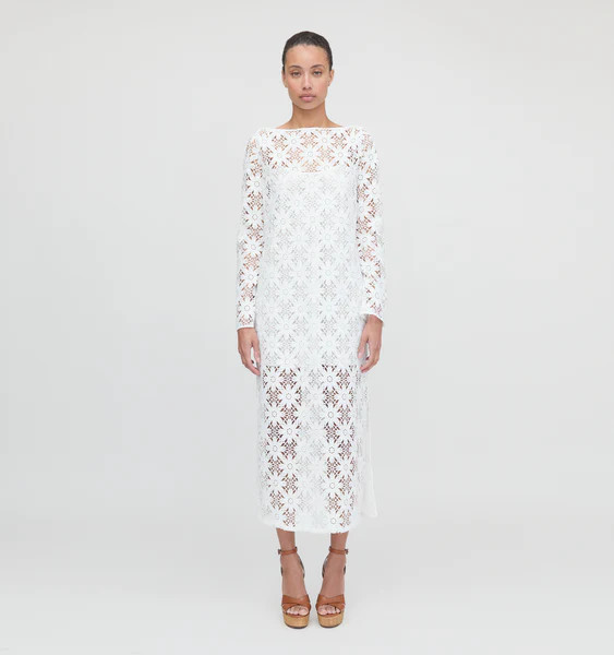The Eliza Dress - White Daisy Crochet | Hill House Home US