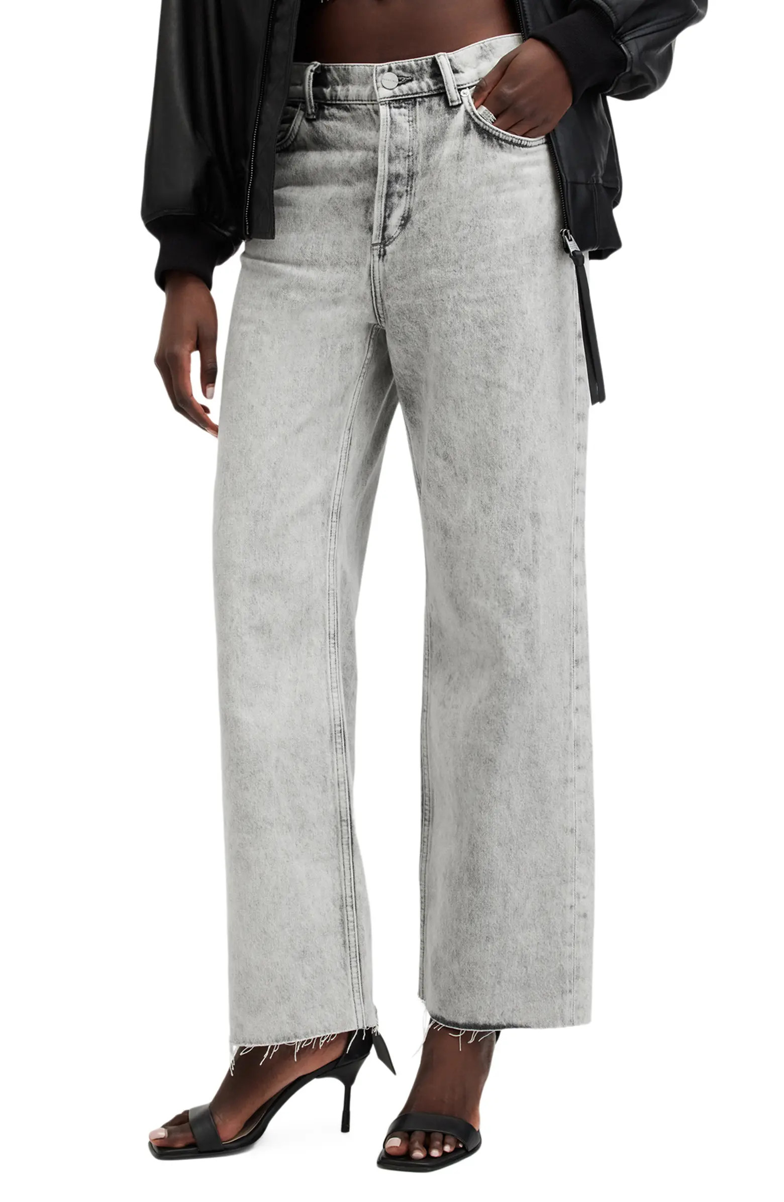 Wendel Raw Hem Ankle Straight Leg Jeans | Nordstrom