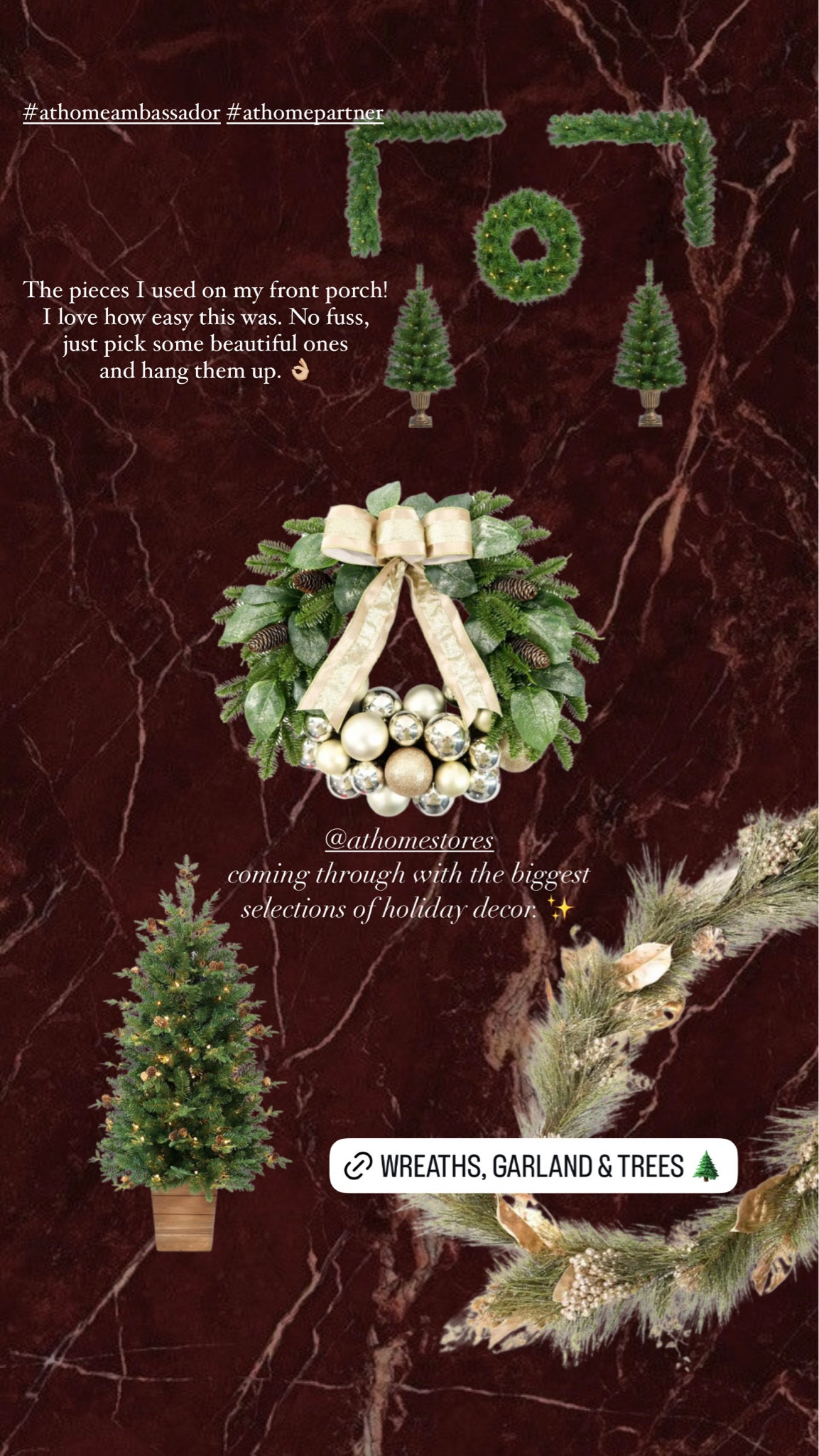 Holiday front porch styling with @athomestores! #athomeambassador #athomepartner

#LTKSeasonal #LTKstyletip #LTKhome