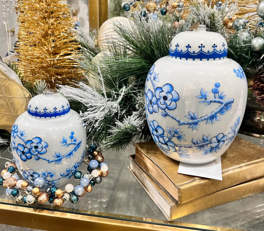 PREORDER Large Ginger Jar Ornament Blue and White 8 or 6.5 - Etsy | Etsy (US)