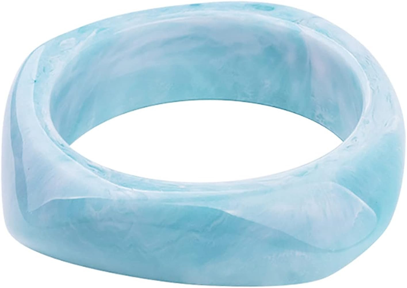 Caiyao Colorful Square Acrylic Resin Bangle Bracelet Wristbands Tortoiseshell Acetate Plate Cuff ... | Amazon (US)