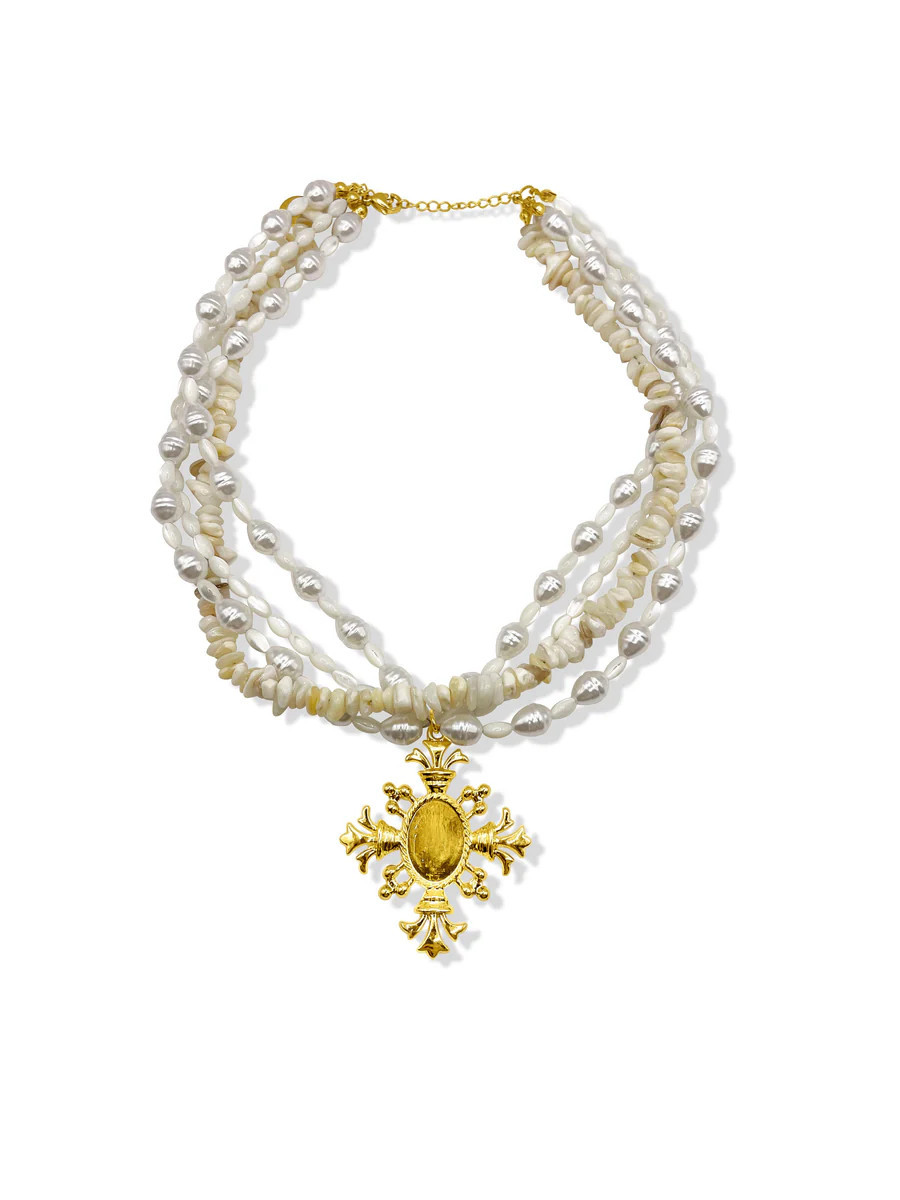 Everlasting Pearl Necklace | Triple Threads