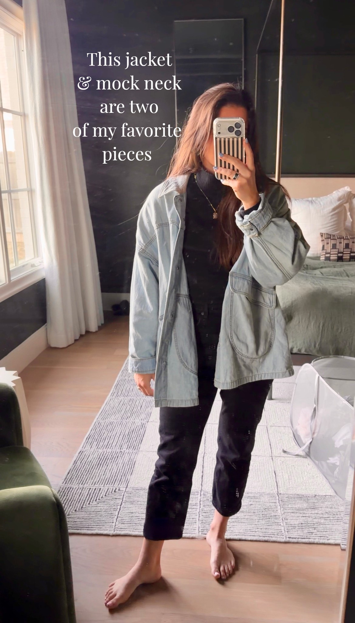 I would wear this mock neck from Alo and then denim jacket from Free People all year round if TX would allow it !!

#LTKootd #LTKmomlife #LTKgrwm