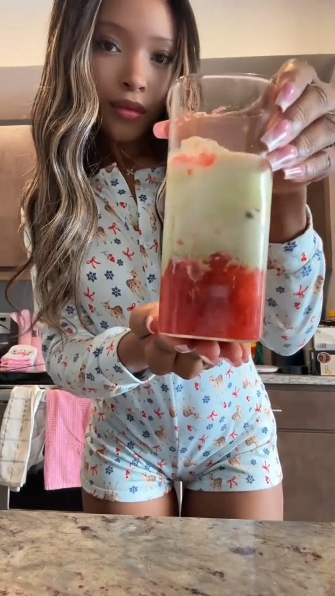 make my morning latte with me! First time making an iced strawberry matcha latte 🍵🍓

#LTKHome #LTKPetite #LTKHoliday