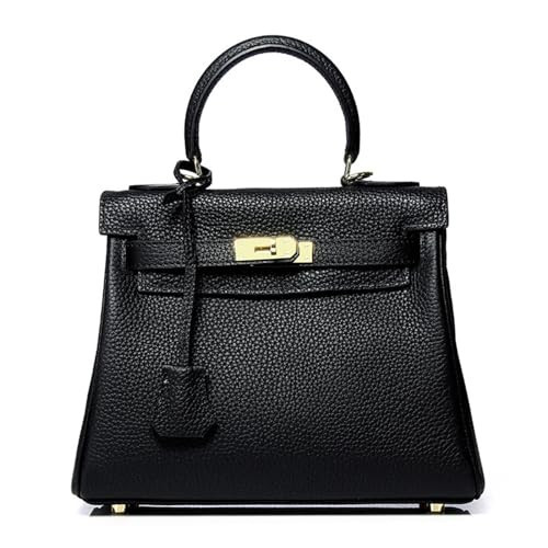 JOTOUCH Top Handle Bags for Women, Leather Satchel Purses Handbags Ladies Tote Bag with Shoulder Strap/9.8in (Black) | Amazon (US)