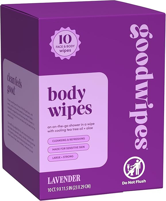 Goodwipes Body Wipes, Really Big for All Over, Made with Aloe, Plant Based and Hypoallergenic, Wi... | Amazon (US)