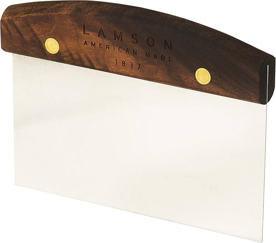 Lamson 3" x 6" Dough (Bench) Scraper with Walnut Handle | Amazon (US)