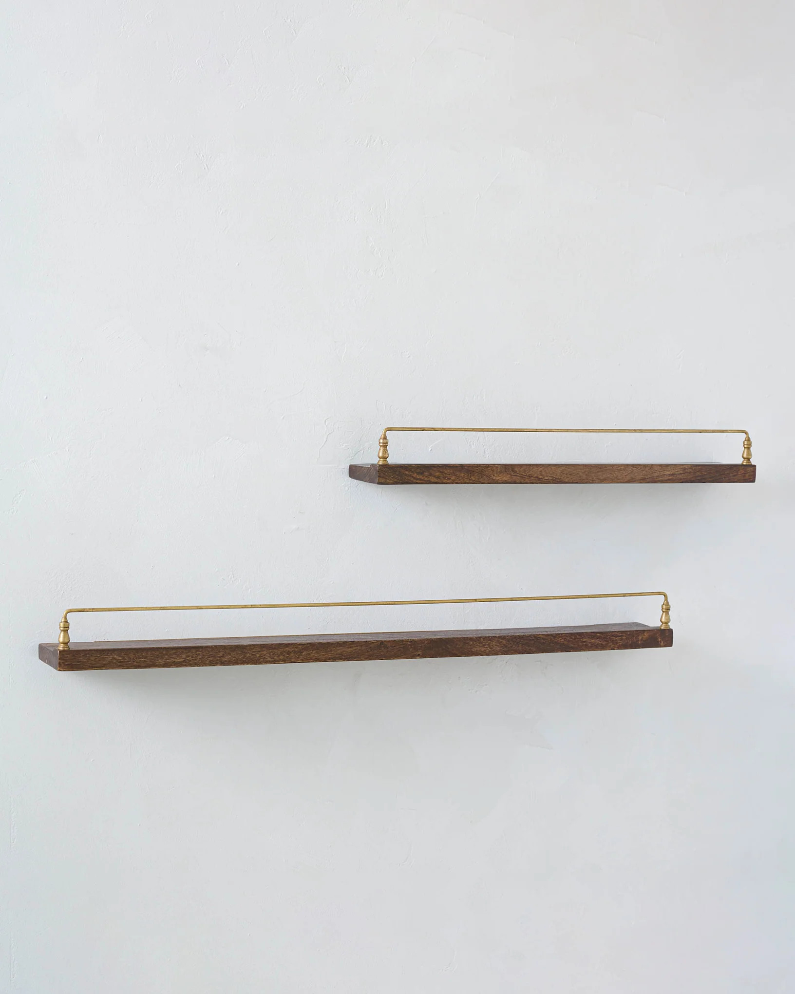 Elliott Wood and Brass Picture Ledge | Magnolia