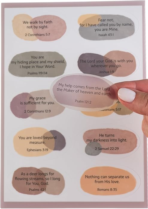 DiverseBee Motivational Bible Verse Stickers, 80pcs Inspirational Christian Stickers for Water Bo... | Amazon (US)