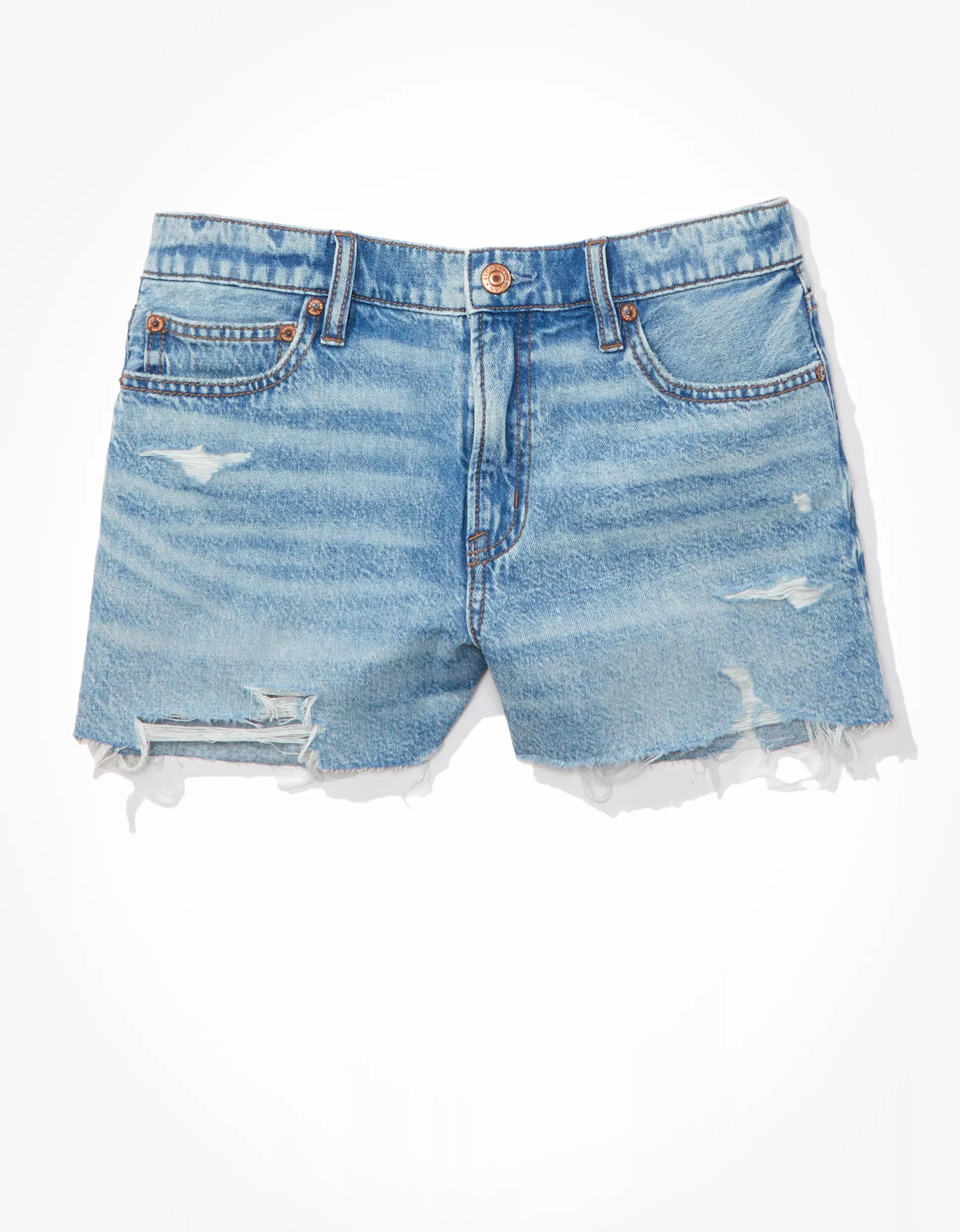 AE Dreamy Drape Denim '90s Boyfriend Short | American Eagle Outfitters (US & CA)