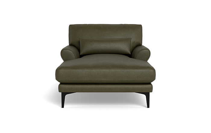 Maxwell Leather Chaise Lounge by Apartment Therapy | Interior Define