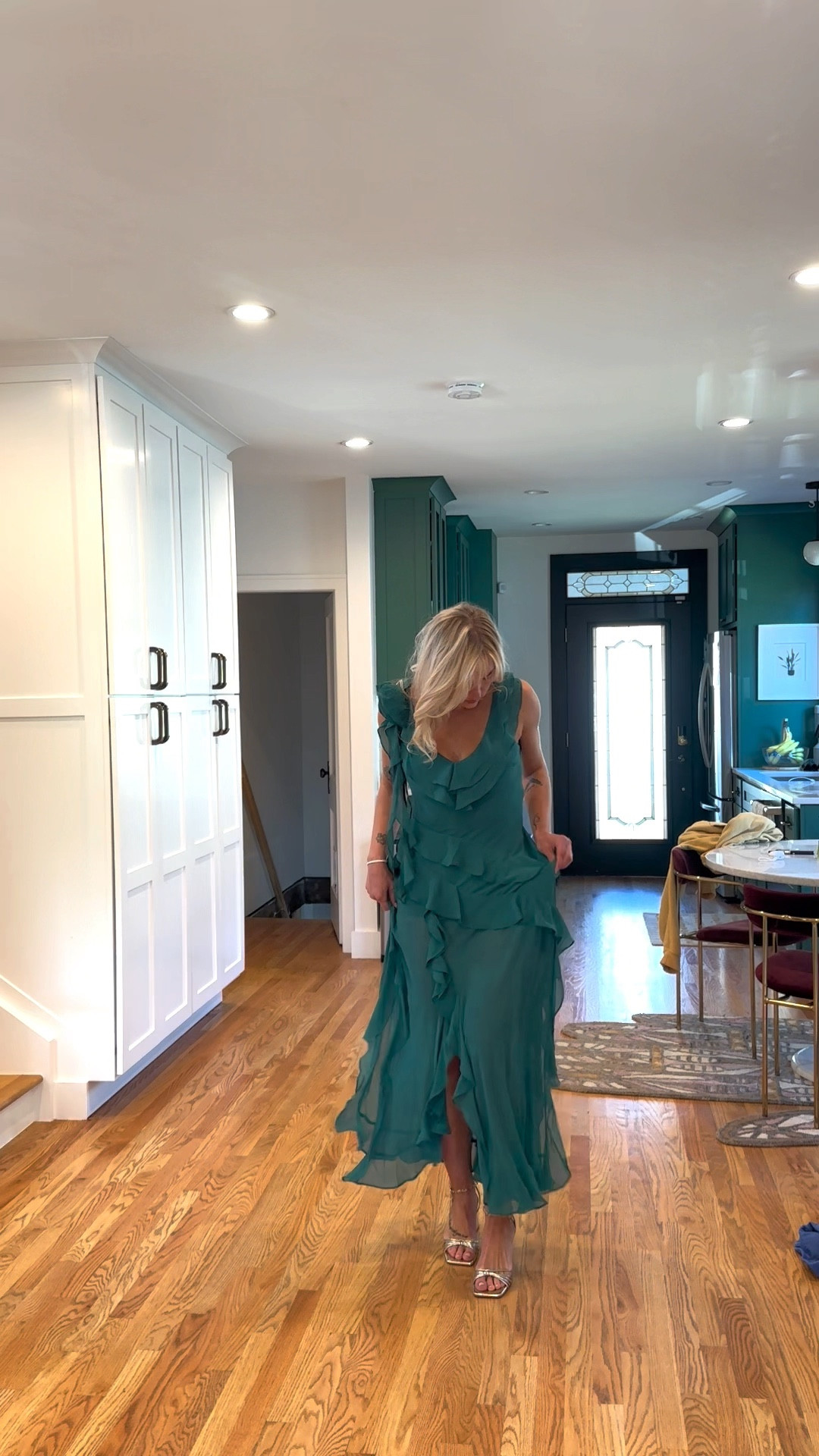 I’m wearing a size 4! This dress runs one size bigger so i recommend sizing down. 

#LTKwedding