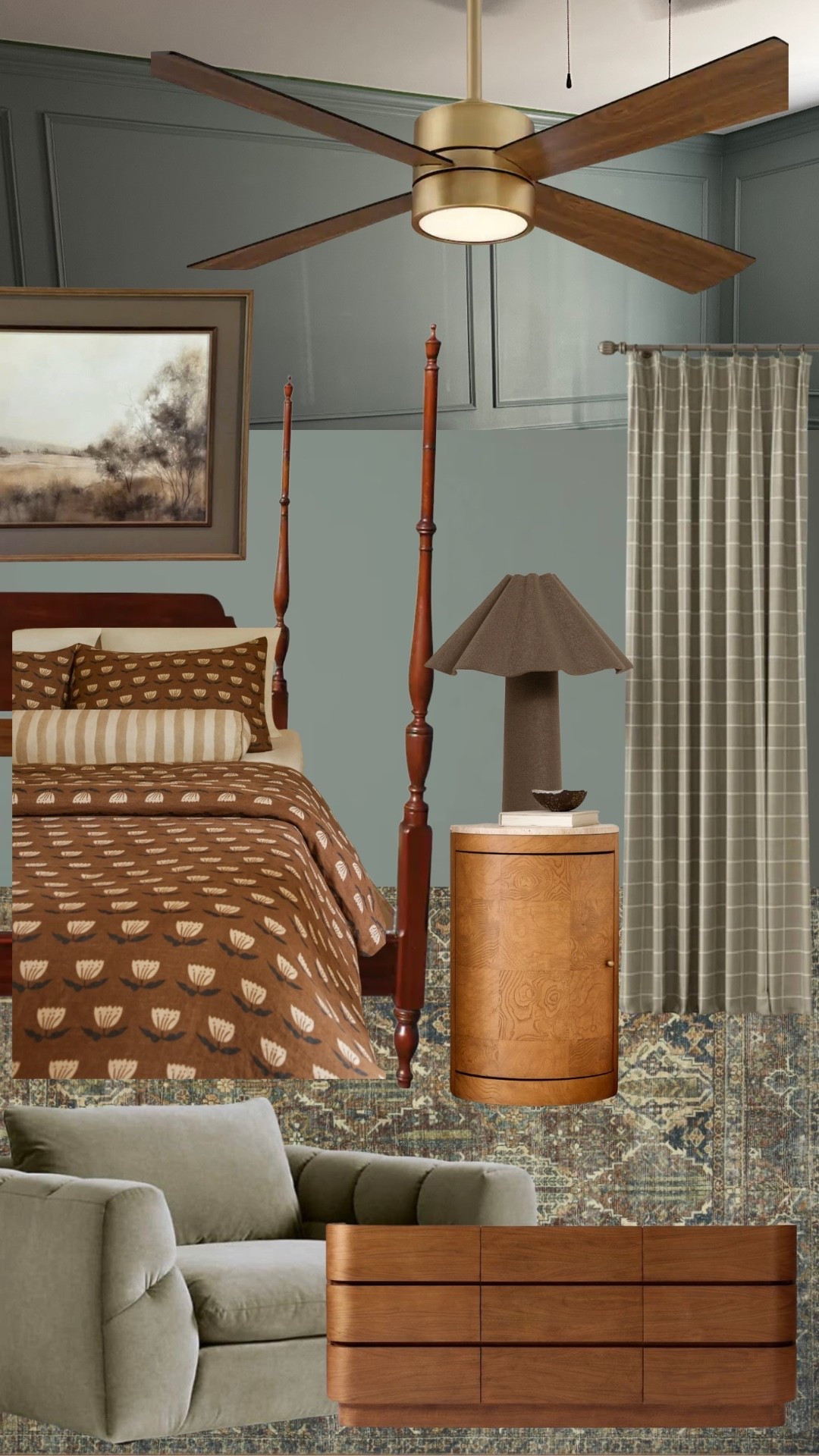 created this plan for a sweet client and customer! i’m so in love with all things brown right now 🤎