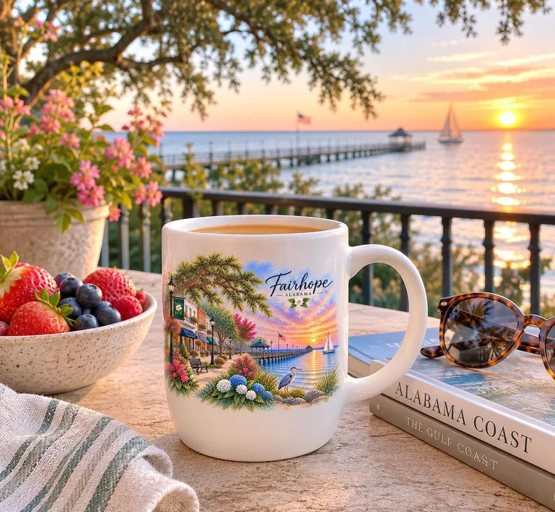 Fairhope Alabama Watercolor PNG | Fairhope AL Travel Art | Mobile Bay Coastal Clipart | Alabama S... | Etsy (Global)