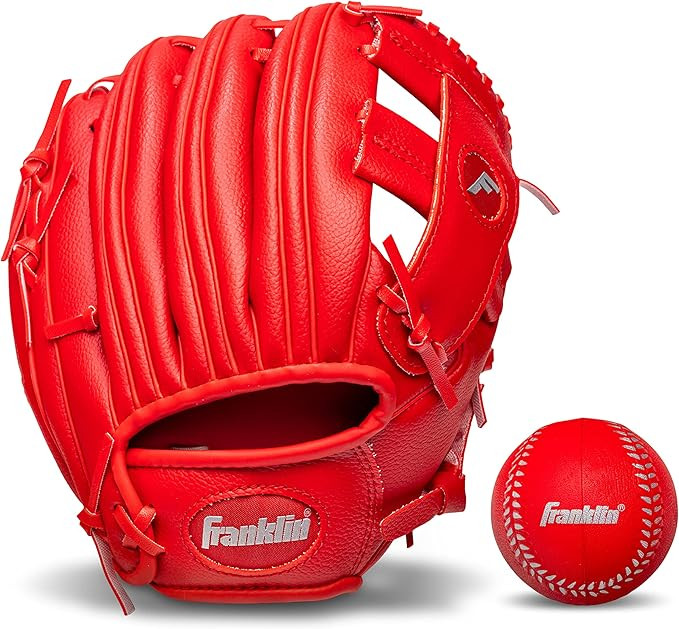 Franklin Sports Kids Baseball Gloves - RTP Youth Teeball Glove + Ball Set - Boys + Girls Teeball ... | Amazon (US)