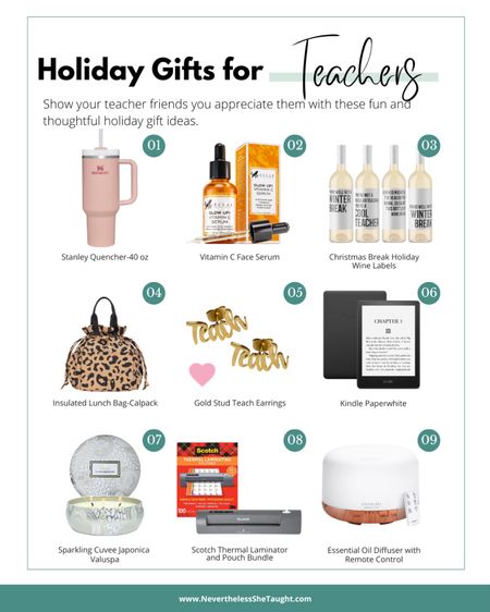 Check out these must have teacher gifts for the holidays. These teacher gift ideas are sure to put a smile on a teachers face! 

#LTKfindsunder50 #LTKHolidaySale #LTKHoliday