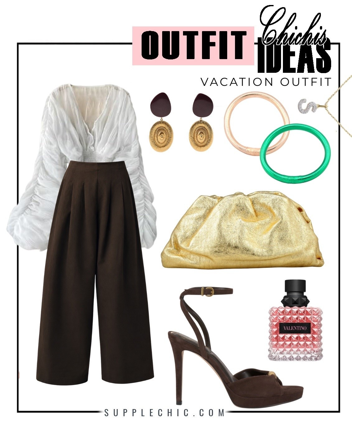 I wanted an outfit that felt elegant without looking overdressed. This combination does exactly that. It's sophisticated, breathable, and versatile enough for everything from brunch to vacation evenings. #SummerOutfit #VacationLooks #NeutralWardrobe #BrownStyle #WideLegOutfit #LTKStyle #FashionFavorites #StyleInspiration #ElegantLooks #OOTD

#LTKootd #LTKSeasonal #LTKMidsize