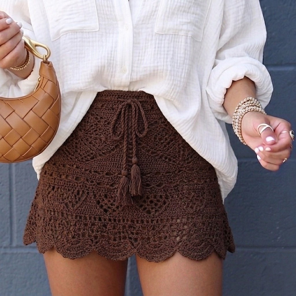 Women's Crochet Mini Skirt - Wild Fable™