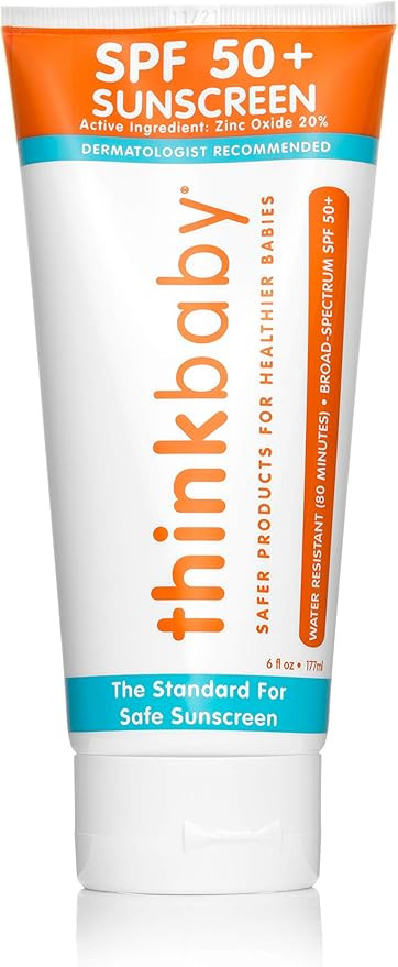 Thinkbaby SPF 50+ Baby Sunscreen – Safe, Natural Sunblock for Babies | Amazon (US)
