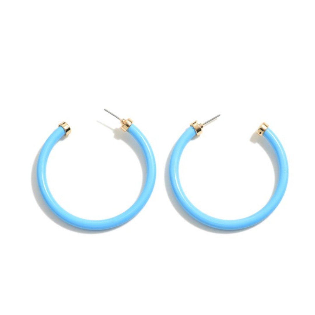 Powder Coated Hoop Earrings | Shop Bijou