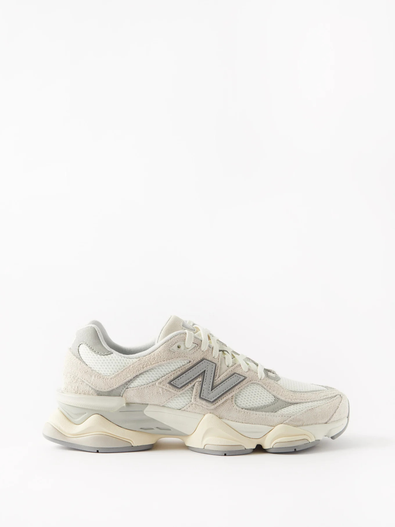 9060 suede and mesh trainers | Matches (US)