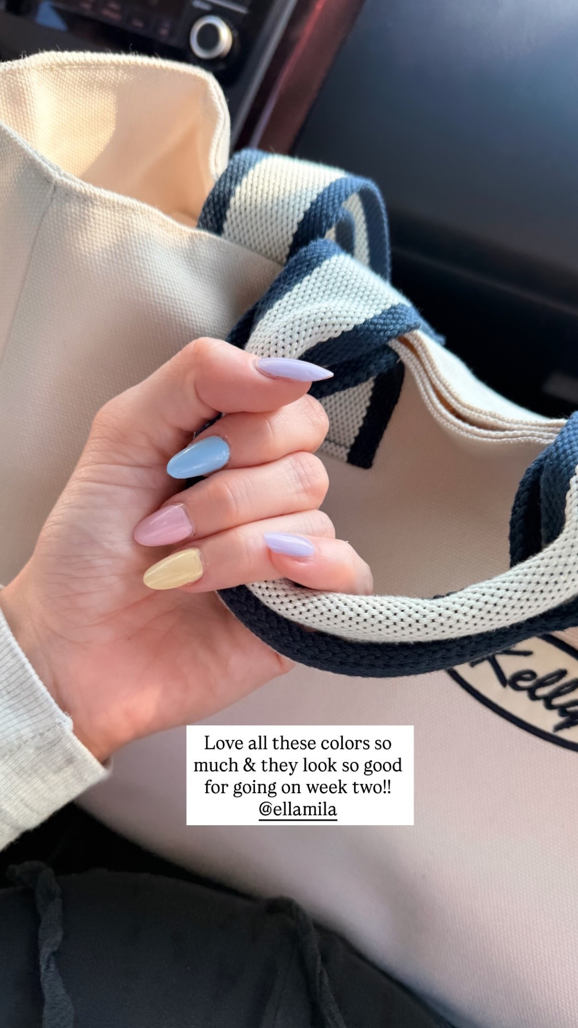 Love all these colors so much & they look so good for going on week two!! @ellamila

#springnails #diynails #springcolors #ellamila 

#LTKSeasonal #LTKBeauty #LTKselfcare