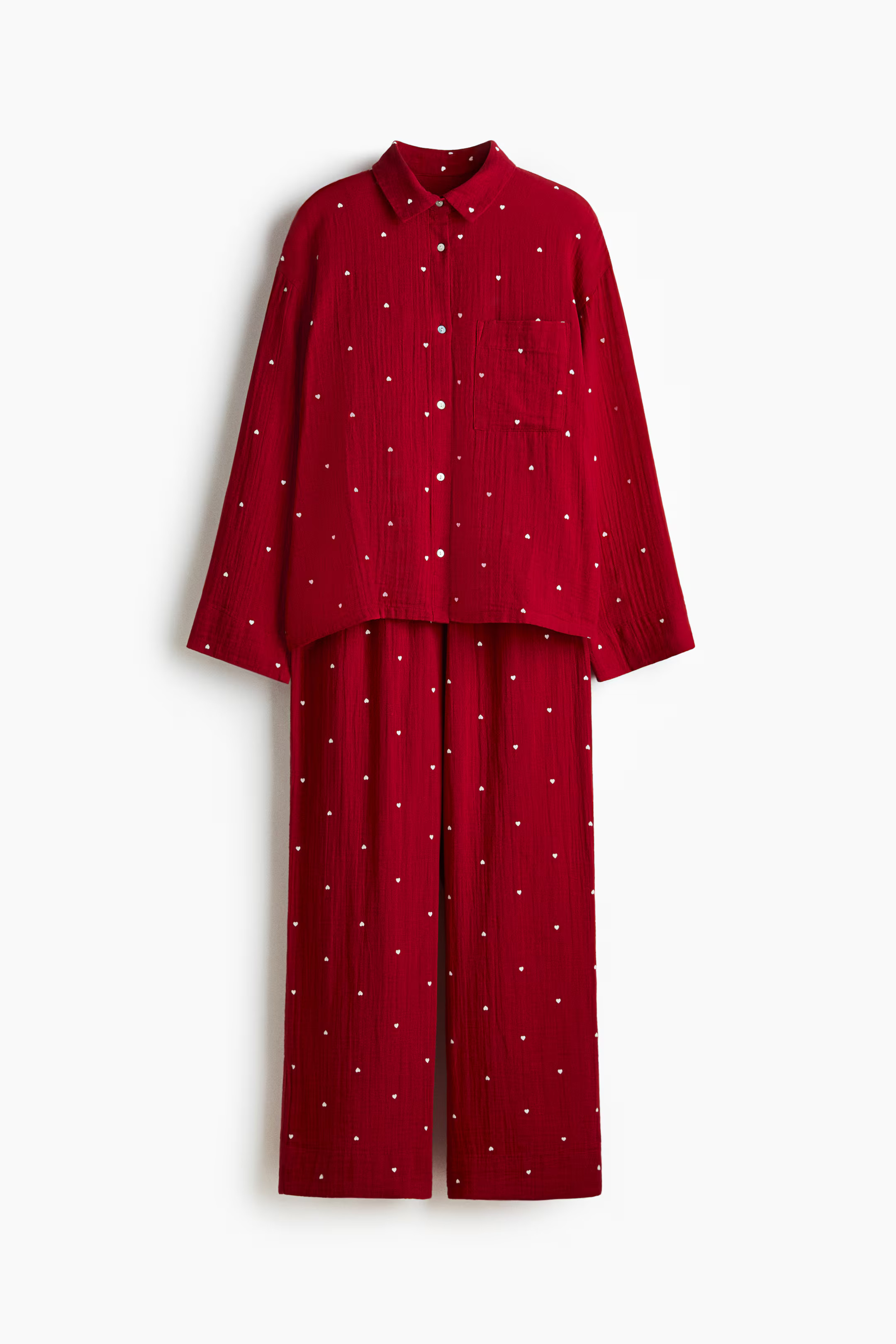 Cotton muslin pyjamas | H&M (UK, MY, IN, SG, PH, TW, HK)