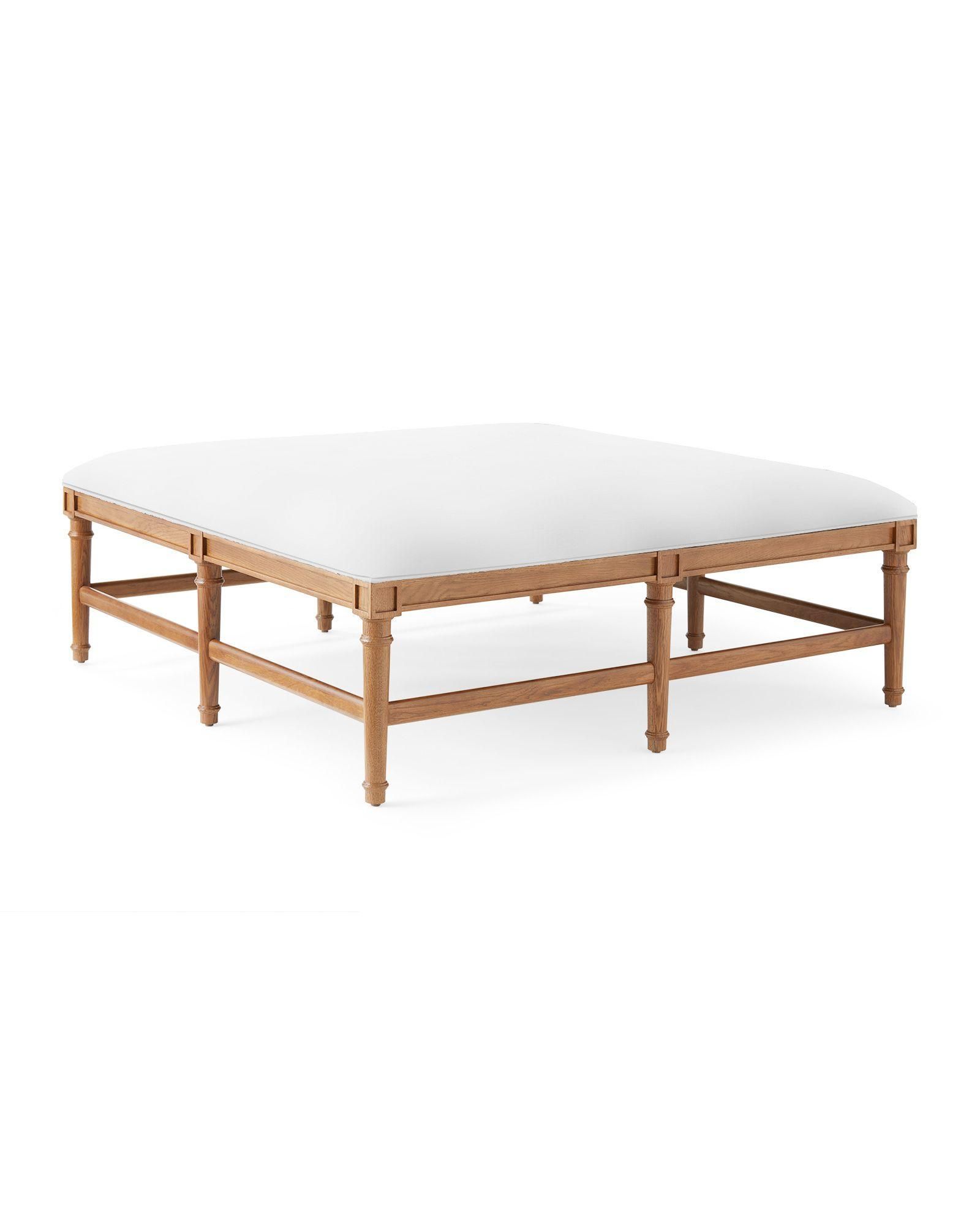 Bridgeway Ottoman - Dune | Serena and Lily