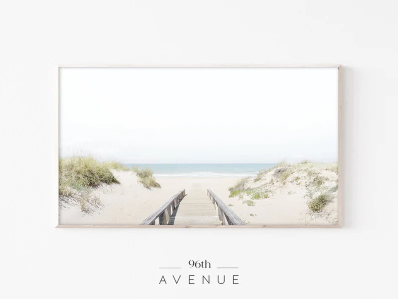 Beach Frame Tv Art  Coastal Art Tv  Coastal Digital Art  | Etsy | Etsy (US)