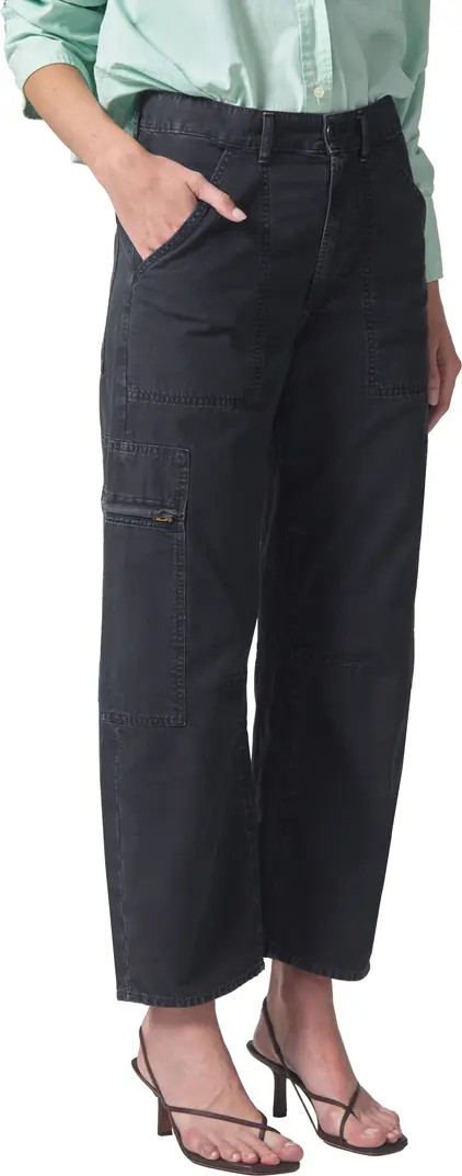 Marcelle Low Rise Barrel Cargo Pants | Nordstrom