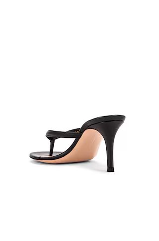 Gianvito Rossi Thong Sandals in Black | FWRD | FWRD 