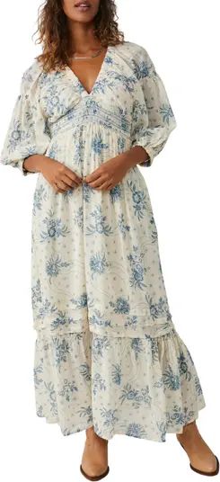 Golden Hour Smocked Bodice Cotton Maxi Dress | Nordstrom