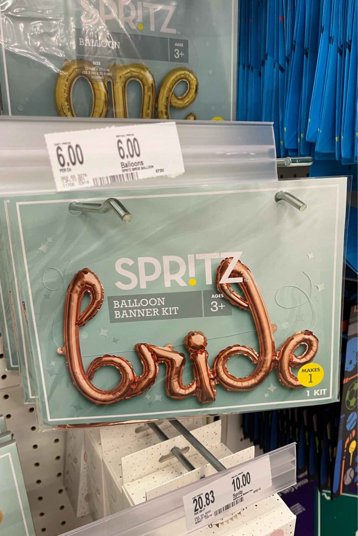 Bride balloon banner kit at Target.

#bachelorettepartydecor #bridalshowerdecor #wedding #bacheloretteweekend #bridal

#LTKwedding #LTKhome #LTKunder50