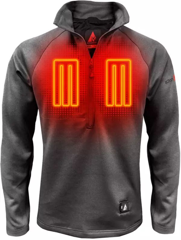 ActionHeat Men's 5V Battery Heated Half Zip Sweatshirt | Dick's Sporting Goods