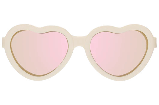 Sweet Cream Polarized Heart | Rose Gold Mirrored Lens | Babiators
