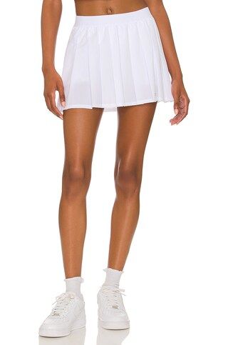 alo Varsity Tennis Skirt in White from Revolve.com | Revolve Clothing (Global)