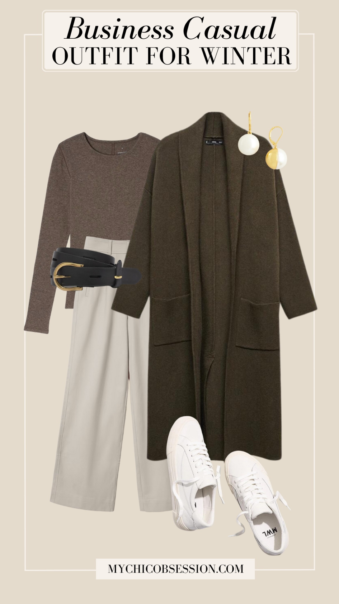 A casual cardigan in a soft knit fabric can work well in a more casual office setting– you can look effortlessly elegant without overdressing with it layered over a basic tee or a lightweight blouse. Pair it with relaxed-fit slacks or trousers, and consider slip-on sneakers or loafers for a comfortable yet stylish look. Accessorize with a leather belt and understated jewelry.

#LTKSeasonal #LTKworkwear #LTKstyletip