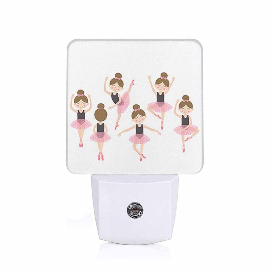 LED Night Light,Cute Ballerina LED Night Light Plug into Wall with Dusk to Dawn Light Sensor Whit... | Amazon (US)
