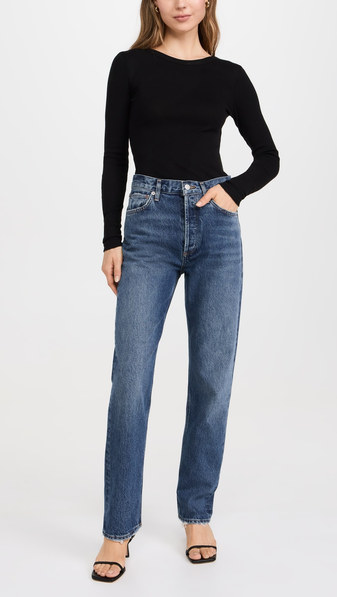 90s Pinch Waist: High Rise Straight Jeans | Shopbop