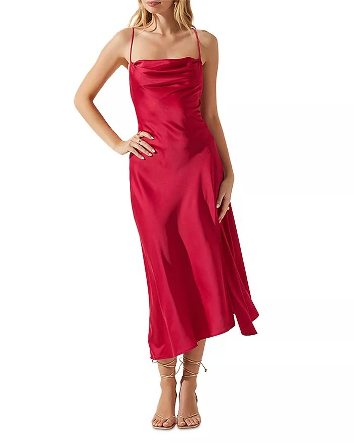 Strappy Cowl Neck Slip Dress | Bloomingdale's (US)