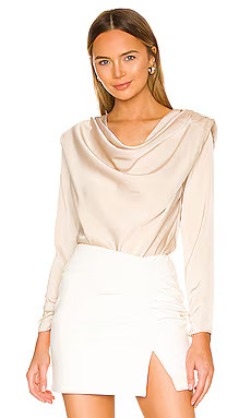 ASTR the Label Blakely Bodysuit in Champagne from Revolve.com | Revolve Clothing (Global)