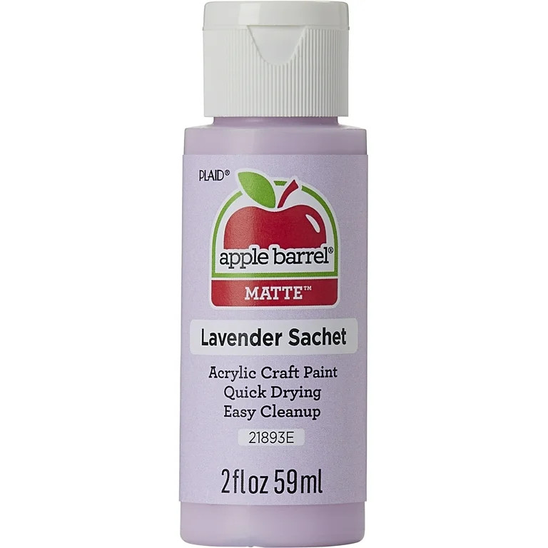 Apple Barrel Acrylic Craft Paint, Matte Finish, Lavender Sache, 2 fl oz | Walmart (US)