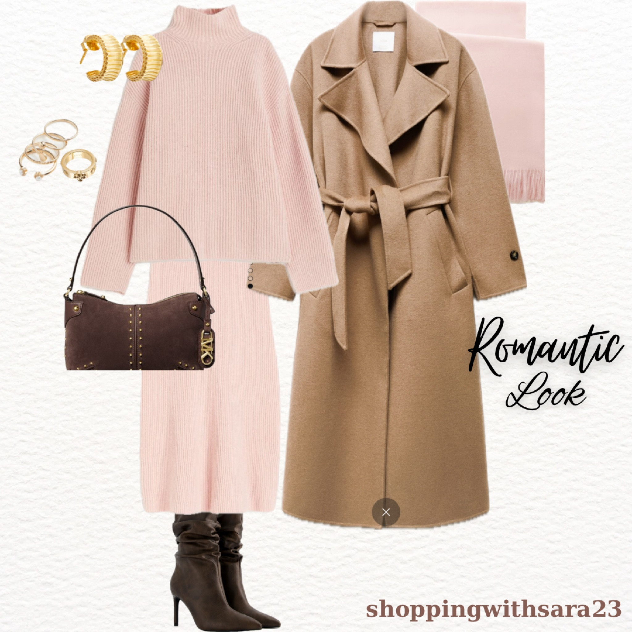 Romantic look✨ A beautiful pink knit set combined with different shades of brown😍 in love with the dark brown that is trendy this season and with final touches of accessories from missoma and guess😍 #missoma #hm #mango #bershka #michaelkors #guess

LTKFestiveSaleIE #LTKstyletip #LTKeurope