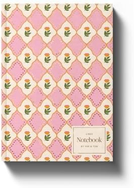 Yop & Tom - Luxe Pattern Notebook - A5 lined softcover journal with intricate floral pattern and ... | Amazon (US)