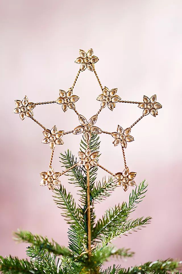 Starry Antiqued Iron Tree Topper | Anthropologie (US)