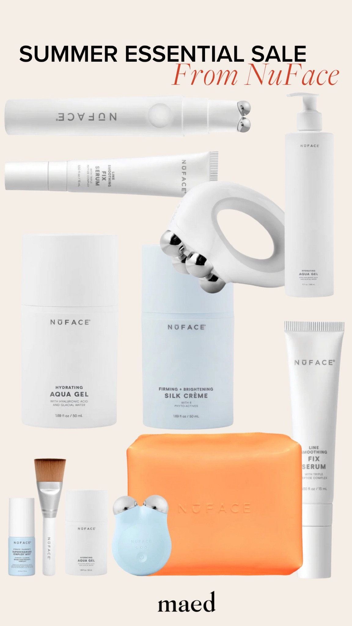 NuFace sale, summer essentials sale, nuface summer essentials, skincare routine, sculpt tools, face sculpting tools 